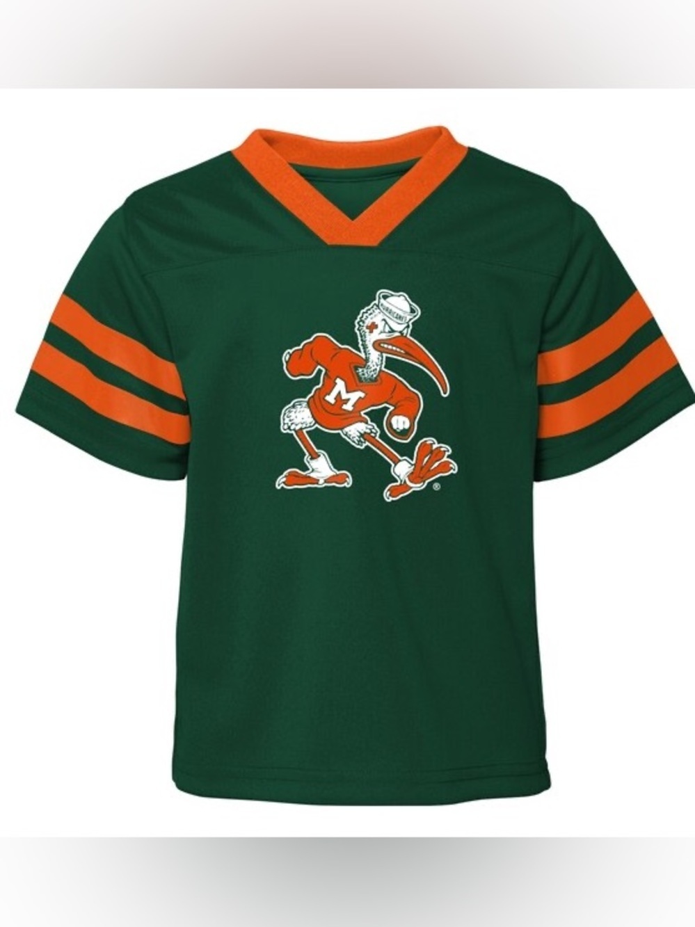 Gen2 Toddler Green Miami Hurricanes Red Zone Jersey 2T